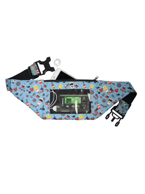 Dia-Twin Pocket Belt - Double Pocket Adjustable Insulin Pump Belt